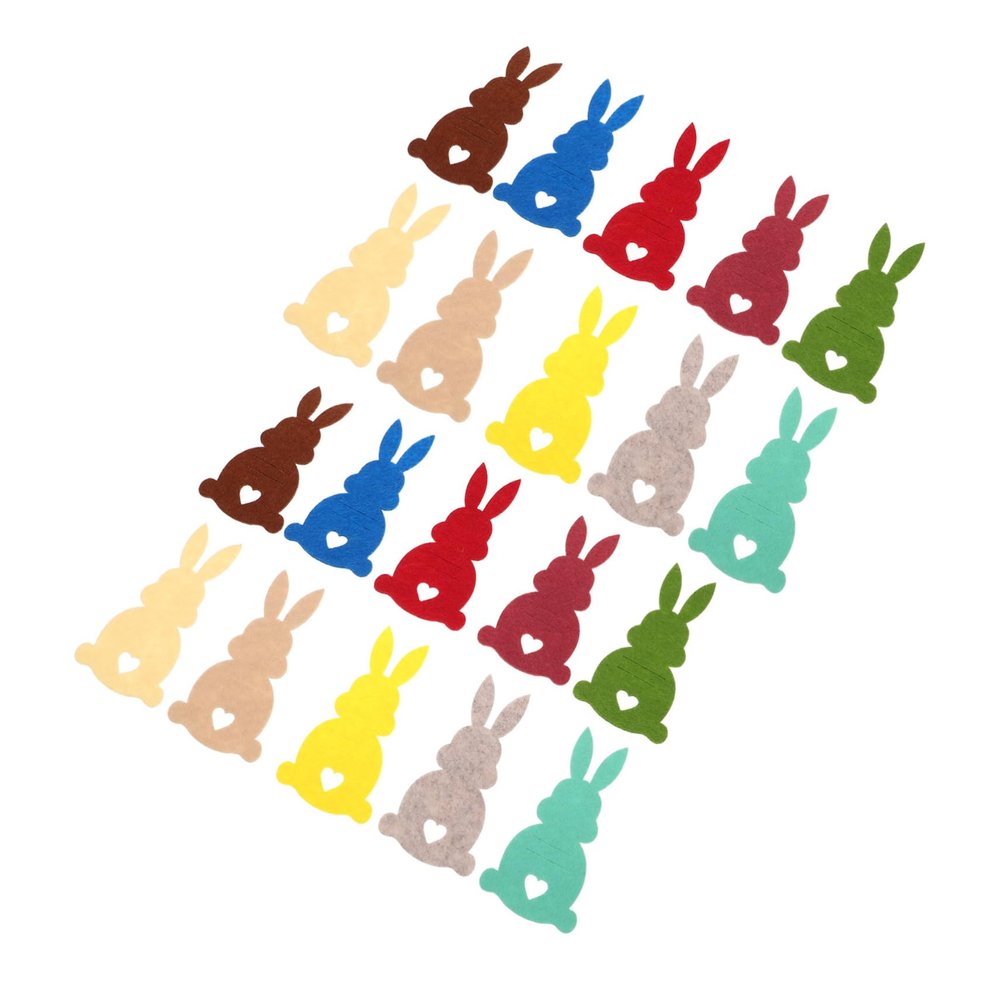 Abaodam 20pcs Bunny Money Holder Rabbit Cash Clip Easter Party Supplies Charming Bunny Design Boys and Girls Surprise