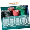 FELTECHELECTR 2pcs Acrylic Poker Chip Storage Case Capacity Chips Box Poker Rack Holder Rack Case view 3