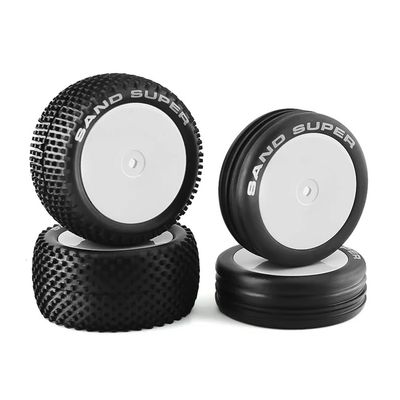 82&87mm 1/10 2WD RC Off-Road Buggy Car Rubber Tire Compatible with XB2 Serpent SRX2 SRX4 EB410 DT02(B)