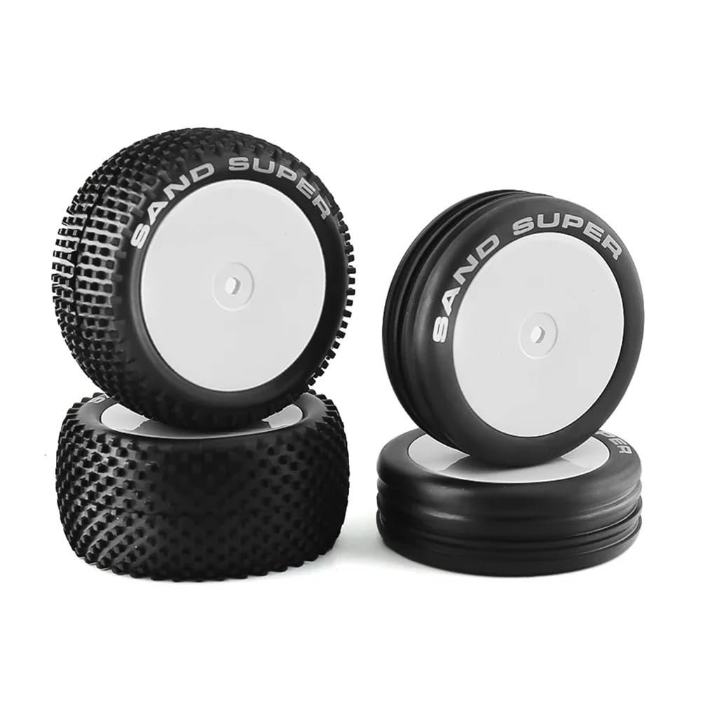 82&87mm 1/10 2WD RC Off-Road Buggy Car Rubber Tire Compatible with XB2 Serpent SRX2 SRX4 EB410 DT02(B)