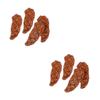 Veemoon 4 Pcs Mini Fake Steak Props - Realistic Meat Models for Restaurant Displays and Culinary view 1