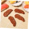 Veemoon 4 Pcs Mini Fake Steak Props - Realistic Meat Models for Restaurant Displays and Culinary view 3
