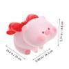 Abaodam Cute Pig Money Bank Large Small Vinyl Saving Box for Boys and Girls Teach Financial Habits for Birthdays Christmas Easy to Clean Decorative Bank view 2