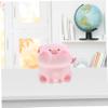 Abaodam Cute Pig Money Bank Large Small Vinyl Saving Box for Boys and Girls Teach Financial Habits for Birthdays Christmas Easy to Clean Decorative Bank view 3