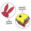 BESTonZON 20pcs Charming Easter Bunny Money Holder for Boys and Girls Vibrant Rabbit Cash Holder Ornaments for Easter Decorations and Table Adornments view 3