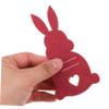 BESTonZON 20pcs Charming Easter Bunny Money Holder for Boys and Girls Vibrant Rabbit Cash Holder Ornaments for Easter Decorations and Table Adornments view 4