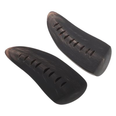 CIYODO Unique Chinese Divination Prop Vintage Style Ox Horn Cup Taoist Divination Tools