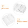 Hohopeti 2pcs Acrylic Poker Chip Trays Capacity Chips Storage Case for Poker Card Tray Organizer Snack Rack Display Stand view 3