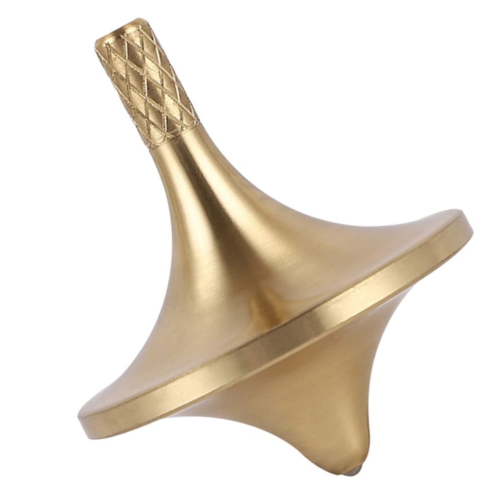 Kisangel Wear-Resistant Copper Gyro Toy for Boy Girl Fun Decompression for All Ages Birthdays and Holidays Unique Visual Effects and Hand-Eye Coordination Development