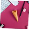 Cabilock 16pcs Lifelike Ice Cream Cone Models Realistic Fake Dessert Props for Pretend Play Dollhouse Decoration and Creative Learning Activities view 4