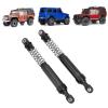 RC Car 4pcs 100mm Metal Shocks Absorbers Upgrade Parts for SCX10, with Internal Spring, Constructed from Aluminum (Black) view 3