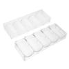 Alasum 2pcs Capacity Poker Chip Tray Rack Chips Organizer Acrylic Poker Card Storage Tray Rack view 1