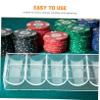 Alasum 2pcs Capacity Poker Chip Tray Rack Chips Organizer Acrylic Poker Card Storage Tray Rack view 3
