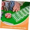 ibasenice Acrylic Poker Chip Organizer 2pc Chips Storage Management for Poker Games view 3
