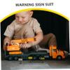 BESTonZON 6pcs Miniature Traffic Warning Signs for Boy Girl Educational Playset for Creative Traffic Scenarios and Learning Models view 3
