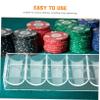 Abaodam Stylish Poker Chip Holder 2 Pack Acrylic Trays 100 Chips Storage Organizer for Gaming Poker Night view 3