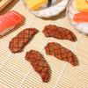 Toddmomy 4pcs Realistic Fake Steak Models: Mini Fake Cooked Roast Beef Meat Model Decor for Home Kitchen for Cooking Play and Photography Props view 3