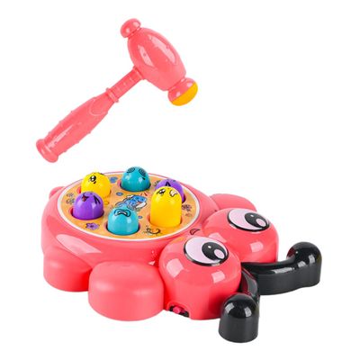 FELTECHELECTR Game for Boys Girls Interactive Pounding Toy Novel Mole Attack Safe Boys and Girls Hammering Toy Cognitive Plaything