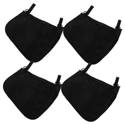 Abaodam 4pcs Waterproof Oxford Cloth Baby Stroller Bags Side Sling Design Portable Storage Mesh Bags for Parents Compatible Strollers Black