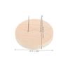 Angoily Crochet Doll Display Stand Set Wooden Base 6cm Diameter x 1cm Thickness 3 Single and 3 Double Needle Holder for Felt Animal Toys for Home and Store Exhibition view 2