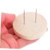 Angoily Crochet Doll Display Stand Set Wooden Base 6cm Diameter x 1cm Thickness 3 Single and 3 Double Needle Holder for Felt Animal Toys for Home and Store Exhibition view 4