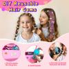 AOSITE 200PCS Girls Hair Glitter Patch-No Stamper Tool, Hair Bedazzler Jewel for Girls, Refill Pack Only, Fashion, Reusable Hair Styling, Hair Design Gift -Tools not Included, Glitter Pieces Only view 4