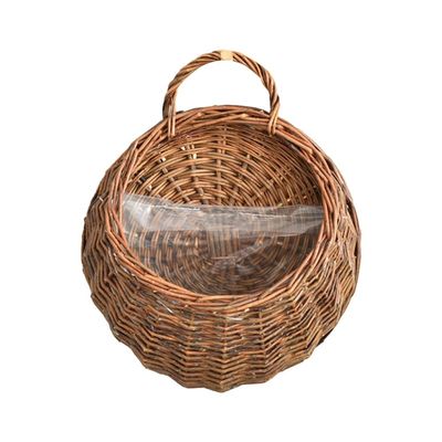 Bloepum Hand Made Flower Planter Wall Hanging Wicker Rattam Basket Garden Vine Pot Plants Holder Garden Pots Wall Planter C