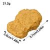 LKXHarleya Simulated Fried Chicken Nuggets, 2.24"x1.49" Lifelike Imitation Food Model for Kitchen Home Party Decoration Display Photography Props view 2