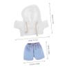 ibasenice 1set Doll Hoodie and Jeans Outfit for Plush Toys Adorable and Comfortable Reusable Clothes for Mini Bear Encourages Creativity and Easy to Clean view 2