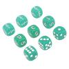 30pcs 16 mm Standard 6-Side Dice Set Plastic with Storage Bag, Impact Proof for Home Party Collecting Educational Math Cubes view 1
