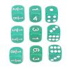 30pcs 16 mm Standard 6-Side Dice Set Plastic with Storage Bag, Impact Proof for Home Party Collecting Educational Math Cubes view 2