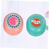 Toddmomy 2pcs Cartoon Animal Wooden Yo-yo Toys for Boys and Girls Snail Fox Patterns for Developing Recognition and Wrist Strength Portable Yoyo Balls for Boy Girl view 3