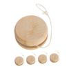 Kisangel 20pcs Plain Unisex Wooden Yo-yo for Boys and Girls Portable Educational String Toy Hand-Painted Craft for and Skill Development view 2