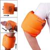 2-4 Pcs Inflatable Arm Swimming Floaties Bands, Floatation Water Wings, Swimming Arm Ring Floatie for Children and Adults 30-150LBS (Orange) view 2
