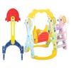 5 in 1 Slide and Swing Playing Set, Toddler Extra Long Slide with 2 Basketball Hoops, Football, Ringtoss, Indoor Outdoor view 3