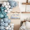 Capiont Chugga Chugga Two Two Decal -Train Theme Birthday Party Decorations Sticker, 2nd Train Birthday Decorations for Boys,Balloon Arch Decor view 1