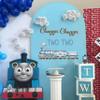 Capiont Chugga Chugga Two Two Decal -Train Theme Birthday Party Decorations Sticker, 2nd Train Birthday Decorations for Boys,Balloon Arch Decor view 4