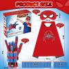 Aooess Superhero Wrist Shooter for Kids: 2 Sets Wrist Shoots Toys, Superhero Cosplay Toy Kids Capes and Mask Set Spider Toys for Boys 4-6, Role-Play Costume for Boys and Girls 3-8 Gifts view 3