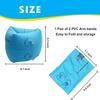 2-4 Pcs Inflatable Arm Swimming Floaties Bands, Floatation Water Wings, Swimming Arm Ring Floatie for Children and Adults 30-150LBS (Blue & Blue) view 4