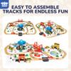 TOY Life Wooden Train Set for Toddlers 2-4, 119PCS City Train Toys with Wooden Train Track, Electric Train Set for Kids 4-8, Toddler Toys for 3 4 5 6 Year Old Boys Girls, Compatible with Major Brand view 3