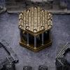 ASTRANOVA Metal Dice Jail - Tabletop RPG, Poker, DND - Decorative Game Rule Enforcer with Rustic Patina (Bronze) view 2
