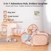 CAPAKIDDO 3-in-1 Kids Play Tent with Tunnel & Ball Pit for Toddlers 1-3, Indoor Outdoor Playhouse, Easy Pop Up, Portable Play Tents for Toddlers view 2