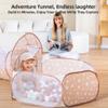 CAPAKIDDO 3-in-1 Kids Play Tent with Tunnel & Ball Pit for Toddlers 1-3, Indoor Outdoor Playhouse, Easy Pop Up, Portable Play Tents for Toddlers view 3