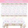 149 Pcs Butterfly Birthday Party Supplies Pink Spring Butterfly Tableware Includes Hanging Swirl, Plates, Cups, Straws, Tablecloth for Girls Baby Shower 1st 2nd 3rd 4th Bday Party Supplies Favors view 2
