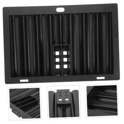 Kisangel 350pieces Portable Poker Chip Tray Acrylic Card Holder for Chips Compact Design for Easy Storage and Game Management Poker Accessory for Home and Travel