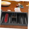 Kisangel 350pieces Portable Poker Chip Tray Acrylic Card Holder for Chips Compact Design for Easy Storage and Game Management Poker Accessory for Home and Travel view 4