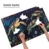MA6GE8DE Funny Turtles 1000 Pieces of Adult Wooden Puzzle,Swimming Under The Sea,Vibrant and Unique,Pieces Fit Together Perfectly,Enjoy The Puzzle Solving Process,Funny Artwork for Adults view 3