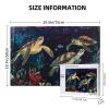 MA6GE8DE Funny Turtles 1000 Pieces of Adult Wooden Puzzle,Swimming Under The Sea,Vibrant and Unique,Pieces Fit Together Perfectly,Enjoy The Puzzle Solving Process,Funny Artwork for Adults view 4