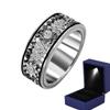 MAOTAO 925 Sterling Silver Anxiety Ring Fidget Ring Men Spinner Rings, Anti Stress Rotating Ring Adults Finger Toys, Engagement Promise Ring Wedding Bands Comfort Fit (6) view 1