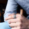 MAOTAO 925 Sterling Silver Anxiety Ring Fidget Ring Men Spinner Rings, Anti Stress Rotating Ring Adults Finger Toys, Engagement Promise Ring Wedding Bands Comfort Fit (6) view 3